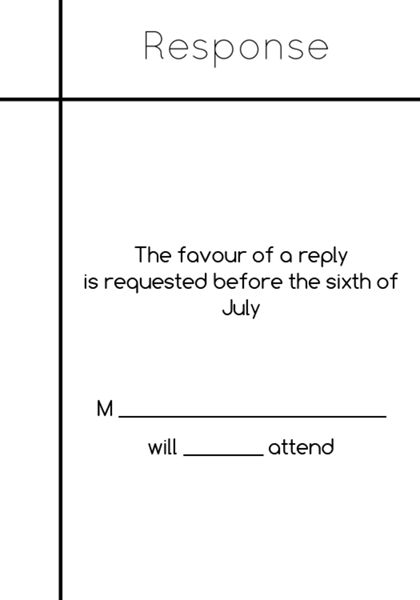 The Pittsburg RSVP Cards