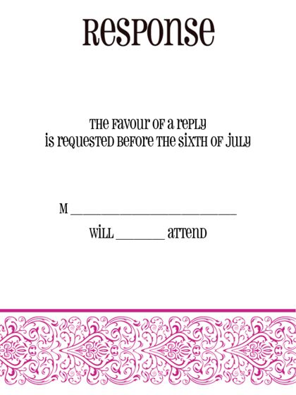 The Plano RSVP Cards