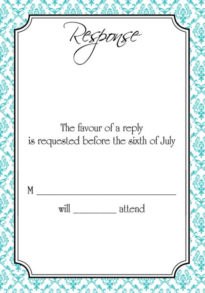 The Raleigh RSVP Cards