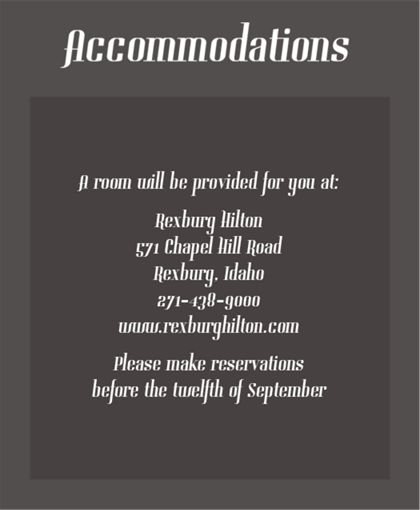 The Reno Accommodation Cards