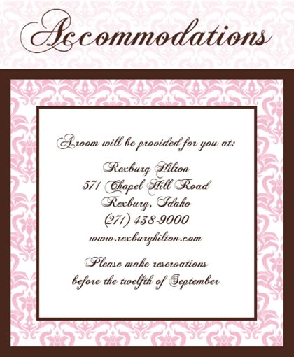 The Richmond Accommodation Cards