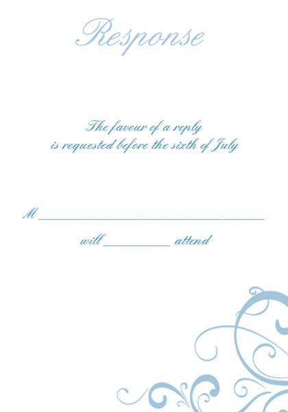 The Sacramento RSVP Cards