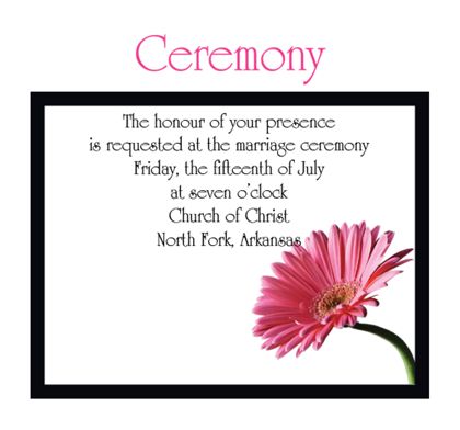 The San Diego Ceremony Cards