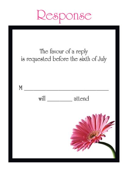 The San Diego RSVP Cards