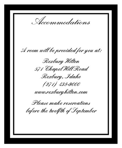 The San Jose Accommodation Cards