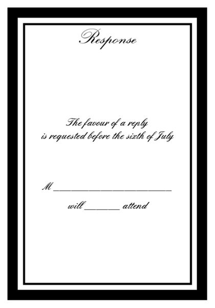 The San Jose RSVP Cards