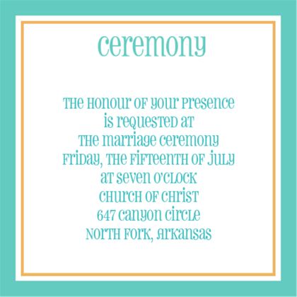 The Scottsdale Ceremony Cards
