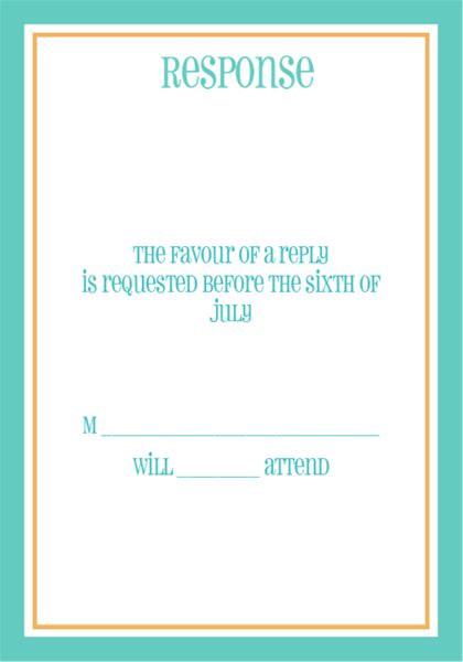 The Scottsdale RSVP Cards