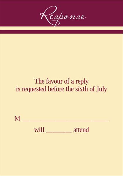 The Shreveport RSVP Cards