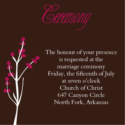 The Tempe Ceremony Cards