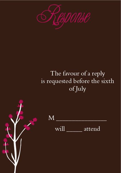 The Tempe RSVP Cards