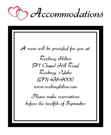 The Tucson Accommodation Cards
