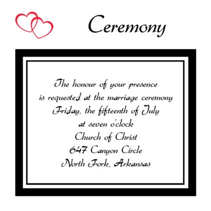 The Tucson Ceremony Cards
