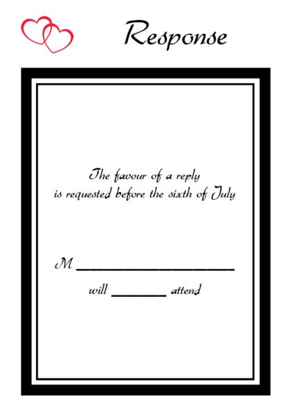 The Tucson RSVP Cards