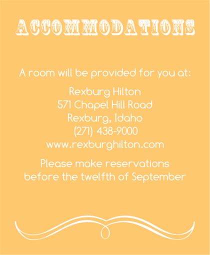The Winston Accommodation Cards