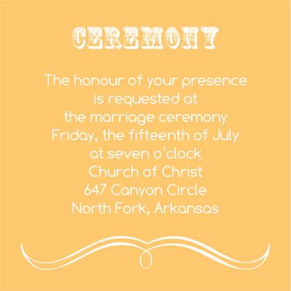 The Winston Ceremony Cards