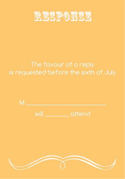 The Winston RSVP Cards