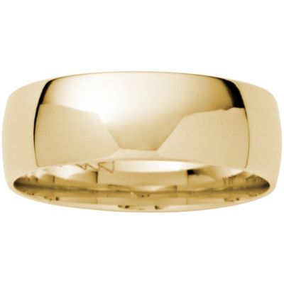 Unisex 6mm 14K Gold Wedding Band