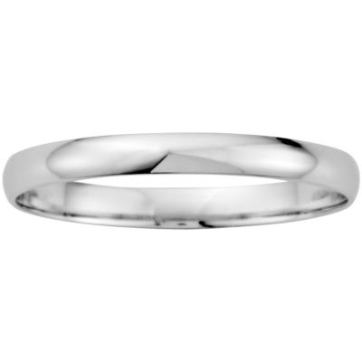 10K White Gold Wedding Band 2mm