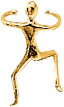 10K Gold Figure Ear Cuff