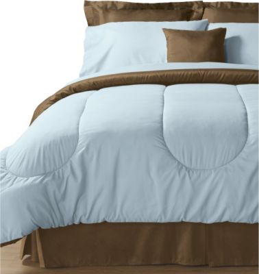 Solid Color Reversible Microfiber Comforter
