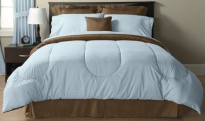 MyHome Solid Color Reversible Microfiber Comforter