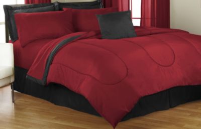 MyHome Solid Color Reversible Microfiber Comforter