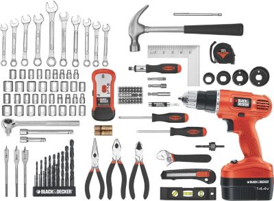 Black & Decker 14.4V Cordless Drill Project Kit