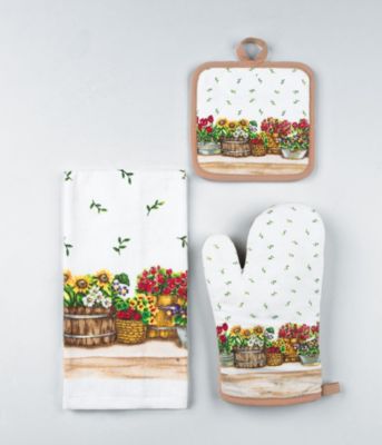 Country Garden Tier & Swag Set+3pc Accessories