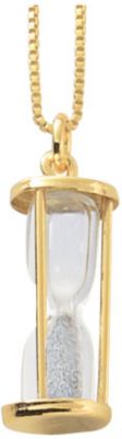 18K Gold Over Silver "Time in a Bottle" Pendant