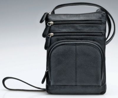 Ladies' Leather Slim Crossbody