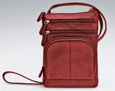 Ladies' Leather Slim Crossbody