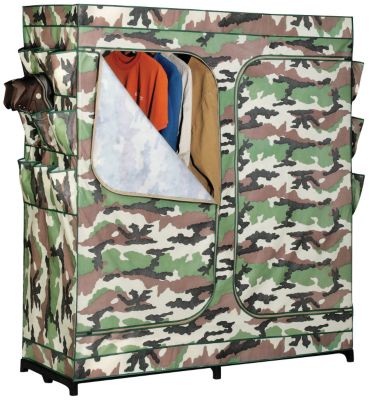 Honey Can Do Double Door Camouflage Storage Closet