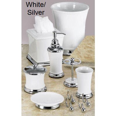 Phoenix 4 pc Acc. Set - White / Silver