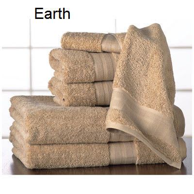 6 Piece Organic Bath Towels