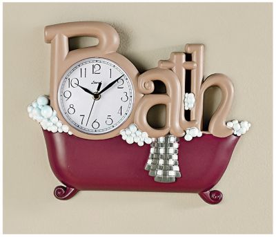 Bath Clock 5 Piece Set