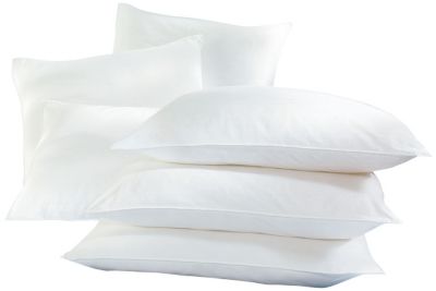 6pk Jumbo Poly Pillows w/ Pillow Protector