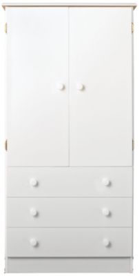 Simple Storage Wardrobe-White