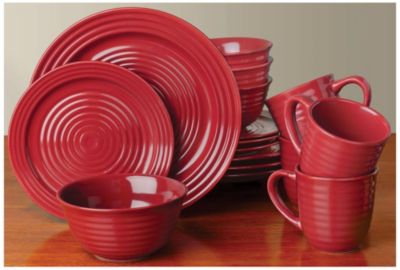 32-pc. Mesa Dinnerware - Berry Burgundy