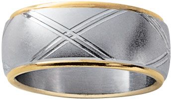 Men's Two Tone Stainless Steel Jewelry Set