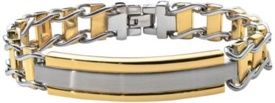 Men's Two Tone Stainless Steel Jewelry Set