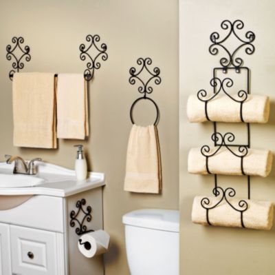 4-pc Scroll Bath Set