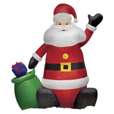 12-ft. Lighted Inflatable Santa