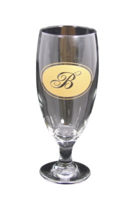 Royal Monogrammed Pilsner Glasses/Set of 8
