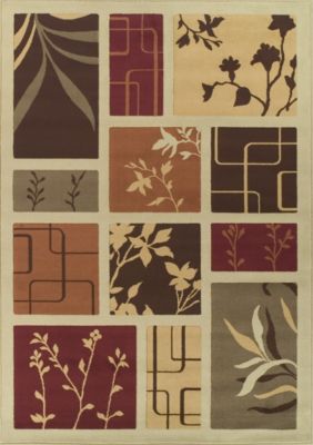 Carlisle Contp Leaf 8x10 Rug-Ivory