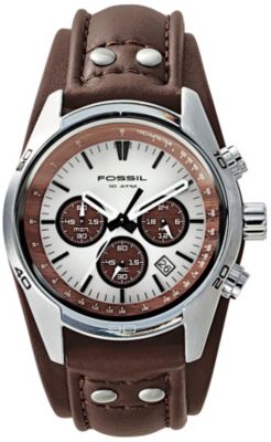 Fossil Men's Brown Chrono Strap Watch