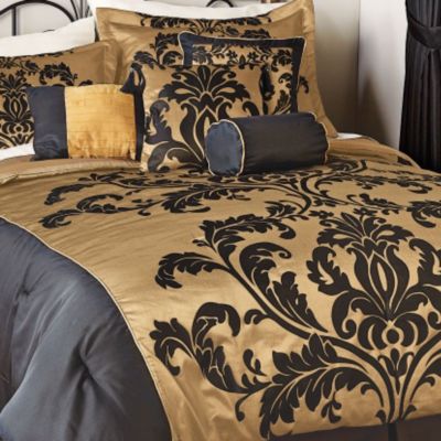  Quilt Sets on Comforters  Damask Bedding  Scroll Bed In A Bag Sets