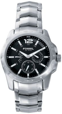 Fossil Men's Black Multi Function Dial Watch