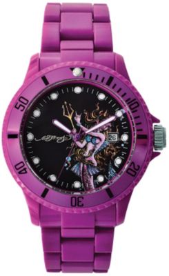 Ladies Magenta Ed Hardy VIP Watch