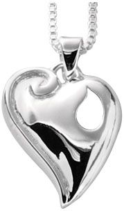 Sterling Silver Reunion Heart Pendant